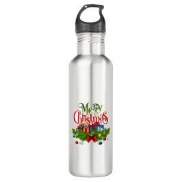 frohe Weihnachten Edelstahlflasche