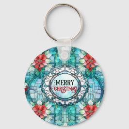 "Frohe Weihnachten!" Editable Slogan Schlüsselanhänger