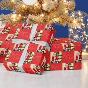 Frohe Weihnachten Ein Foto Personalisiertes Weihna Geschenkpapier