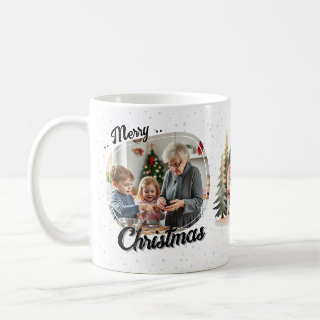Frohe Weihnachten Ein Foto Urlaub Kaffeetasse (Links)