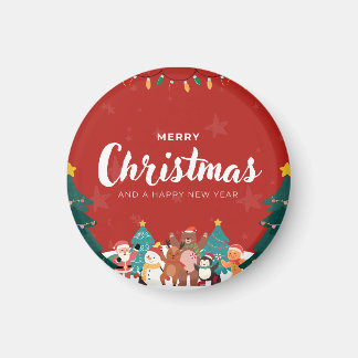 🎄 Frohe Weihnachten & ein glückliches neues Jahr Magnet