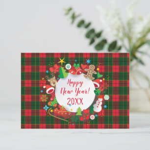 Frohe Weihnachten & ein gutes neues Jahr 20XX! Sch Karte