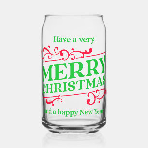 Frohe Weihnachten & ein gutes neues Jahr Can Glass Dosenglas