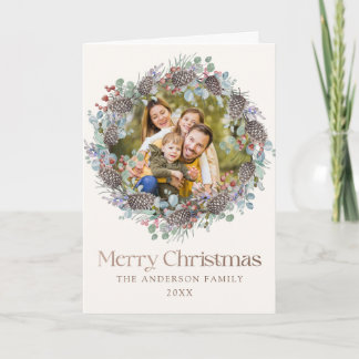 Frohe Weihnachten Eine Familie Foto Botanisch 