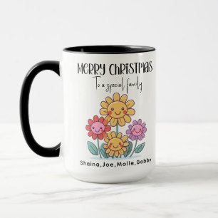 Frohe Weihnachten einer besonderen Familie süß Tasse