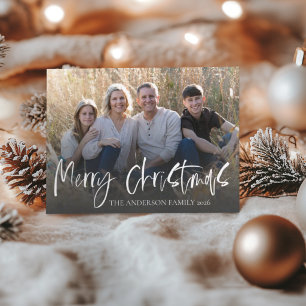 Frohe Weihnachten Einfach 1 Foto Familie Feiertag Postkarte