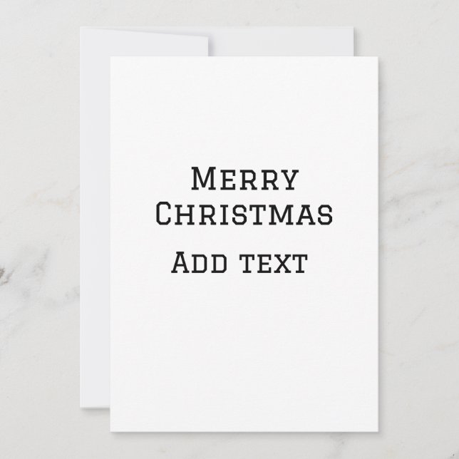 Frohe Weihnachten einfache minimale Namen Text-Mod Einladung (Vorderseite)