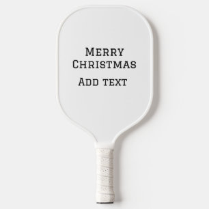 Frohe Weihnachten einfache minimale Namen Text-Mod Pickleball Schläger