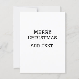 Frohe Weihnachten einfache minimale Namen Text-Mod Postkarte