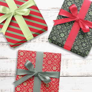 Frohe Weihnachten Einfache Minimalistische Script  Geschenkpapier Set