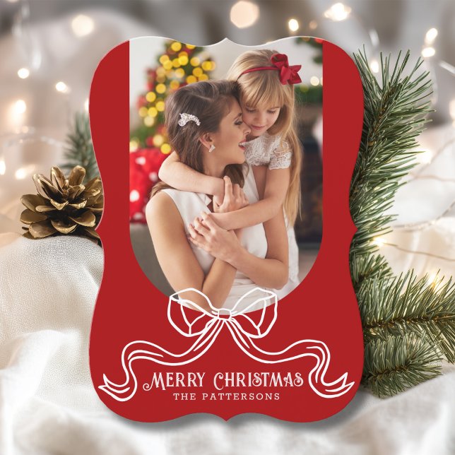 Frohe Weihnachten Einfache moderne Coquette Bow Fo (Von Creator hochgeladen)