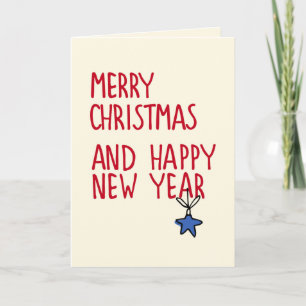 Frohe Weihnachten Einfache moderne Typografie Foto