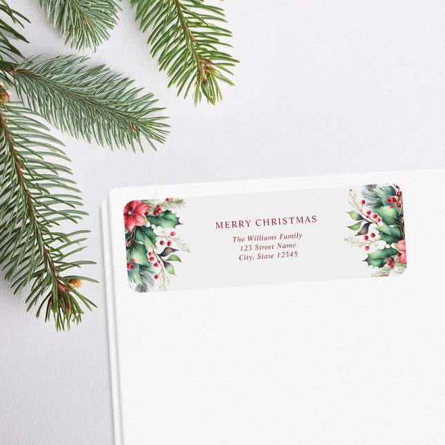 Frohe Weihnachten Einfache Rücksendeadresse (Von Creator hochgeladen)