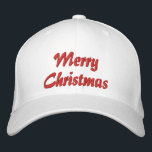 Frohe Weihnachten Einfache Typografie bestickt Bestickte Baseballkappe<br><div class="desc">Frohe Weihnachten Einfache moderne Typografie Custom bestickte Baseball Cap bietet den einfachen modernen bestickten Text "Frohe Weihnachten". Ideal als Geschenk für Familie und Freunde für Weihnachtsfeiertage. Erstellt von Evco Studio www.zazzle.com/store/evcostudio</div>