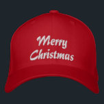 Frohe Weihnachten Einfache Typografie bestickt Bestickte Baseballkappe<br><div class="desc">Frohe Weihnachten Einfache moderne Typografie Custom bestickte Baseball Cap bietet den einfachen modernen bestickten Text "Frohe Weihnachten". Ideal als Geschenk für Familie und Freunde für Weihnachtsfeiertage. Erstellt von Evco Studio www.zazzle.com/store/evcostudio</div>