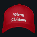 Frohe Weihnachten Einfache Typografie bestickt Bestickte Baseballkappe<br><div class="desc">Frohe Weihnachten Einfache moderne Typografie Custom bestickte Baseball Cap bietet den einfachen modernen bestickten Text "Frohe Weihnachten". Ideal als Geschenk für Familie und Freunde für Weihnachtsfeiertage. Erstellt von Evco Studio www.zazzle.com/store/evcostudio</div>