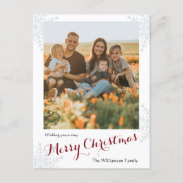 Frohe Weihnachten Einfaches Foto für die Familie