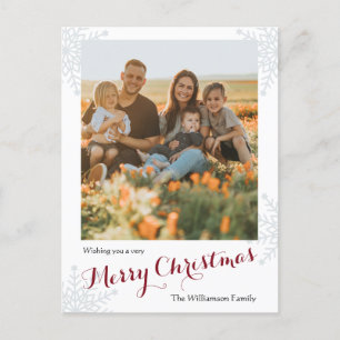 Frohe Weihnachten Einfaches Foto für die Familie