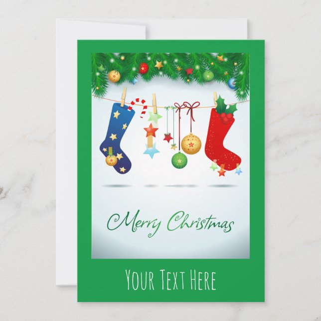 Frohe Weihnachten Einladung (Vorderseite)