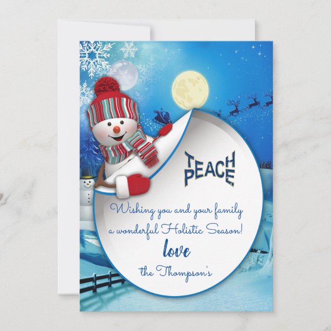 Frohe Weihnachten Einladung (Vorderseite)