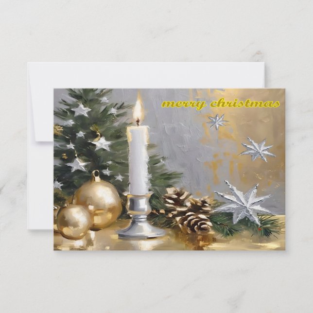 frohe Weihnachten Einladung (Vorderseite)