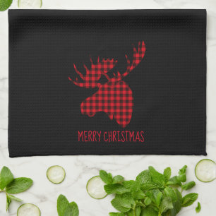 Frohe Weihnachten Elche Küchentücher