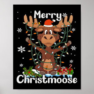 Frohe Weihnachten Elche Weihnachten Weihnachten We Poster