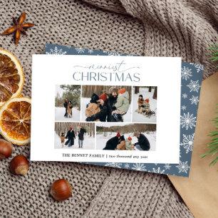 Frohe Weihnachten Elegant 5 Foto-Collage Bluette