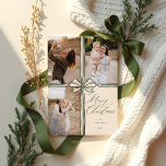 Frohe Weihnachten Elegant Bow präsentieren FotoCol<br><div class="desc">Feiern Sie die Freude an der Weihnachtszeit mit unserer "Frohen Weihnachten Elegant Bow Present Foto Collage Weihnachtskarte". Diese Karte ist die perfekte Mischung aus Eleganz und Launen, um Ihre gepflegten Erinnerungen in einer angenehmen und festlichen Art und Weise zu präsentieren. Das Design besticht durch sein elegantes Motiv aus Weihnachtsbäumen und...</div>