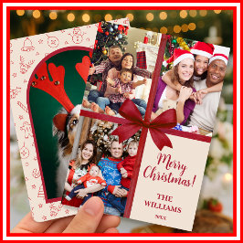 Frohe Weihnachten Elegant Bow präsentieren FotoCol