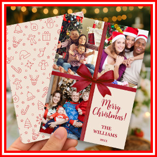 Frohe Weihnachten Elegant Bow präsentieren FotoCol