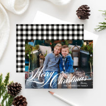 Frohe Weihnachten Elegant Calligraphy Script Foto