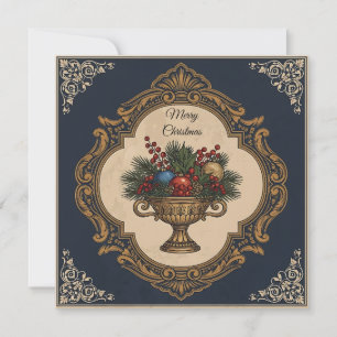 Frohe Weihnachten-Elegant Rustic Simple Typografy Feiertagskarte