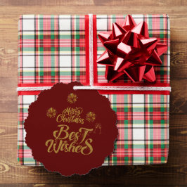 Frohe Weihnachten Elegant Trendy Ornament Karte