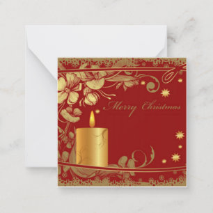 Frohe Weihnachten elegante Notizkarte Mitteilungskarte
