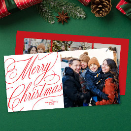 Frohe Weihnachten elegante rote Foto