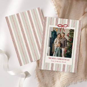 Frohe Weihnachten Elegante Schleife Foto Feiertags