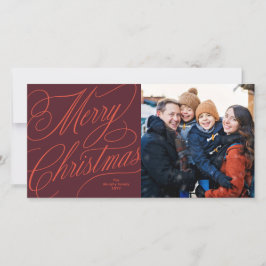 Frohe Weihnachten elegante Schrift klassisches Fot