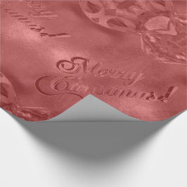 Frohe Weihnachten Elegante Script Burgundy Red Geschenkpapier