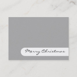 Frohe Weihnachten - Elegante Streifen - Visitenkar Visitenkarte