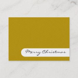 Frohe Weihnachten - Elegante Streifen - Visitenkar Visitenkarte