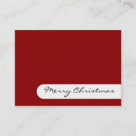 Frohe Weihnachten - Elegante Streifen - Visitenkar Visitenkarte