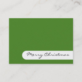 Frohe Weihnachten - Elegante Streifen - Visitenkar Visitenkarte