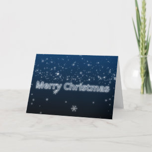 Frohe Weihnachten elegante Weihnachtsschneeflocken Karte
