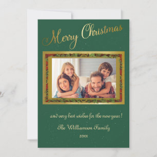 Frohe Weihnachten Eleganter Foto Rahmen