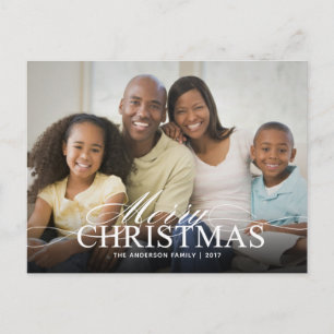 Frohe Weihnachten Elegantes Foto mit Text Overlay