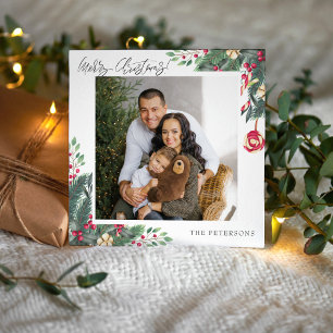 Frohe Weihnachten Elegantes Weihnachtsgrüßen Foto