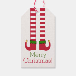 Frohe Weihnachten - Elf Legs Personalisiert Geschenkanhänger