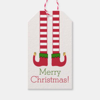 Frohe Weihnachten - Elf Legs Personalisiert Geschenkanhänger