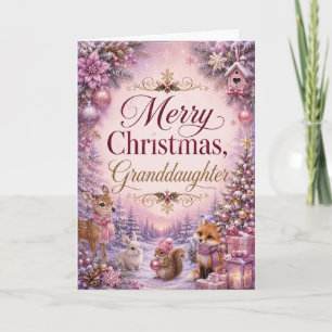 Frohe Weihnachten Enkelin Karte